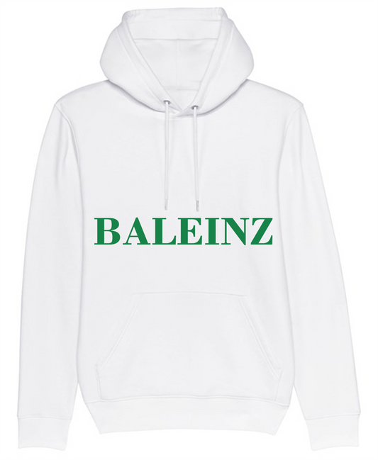 Unisex Cruiser Iconic Hoodie Sweatshirt (White/Green Design)